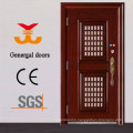 Steel safety door design with grill